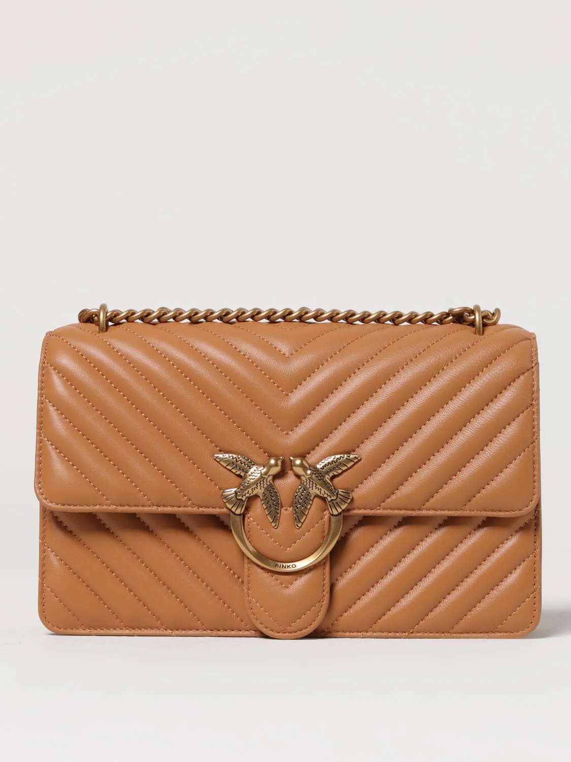 Borsa a tracolla Love Classic Pinko in nappa trapuntata chevron