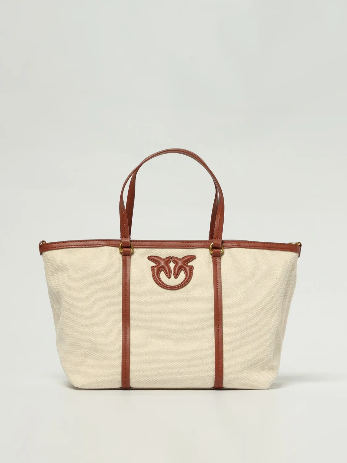 Borsa shopper in canvas riciclato Pinko
