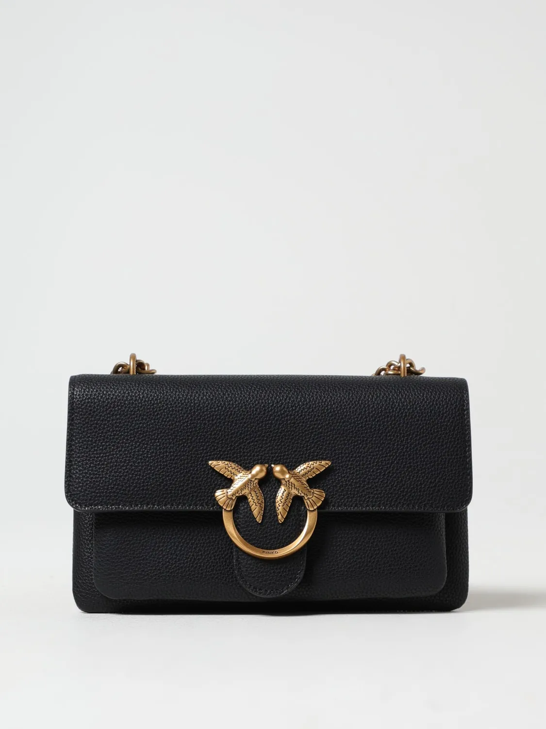 Borsa Love One Soft Pinko in pelle a grana