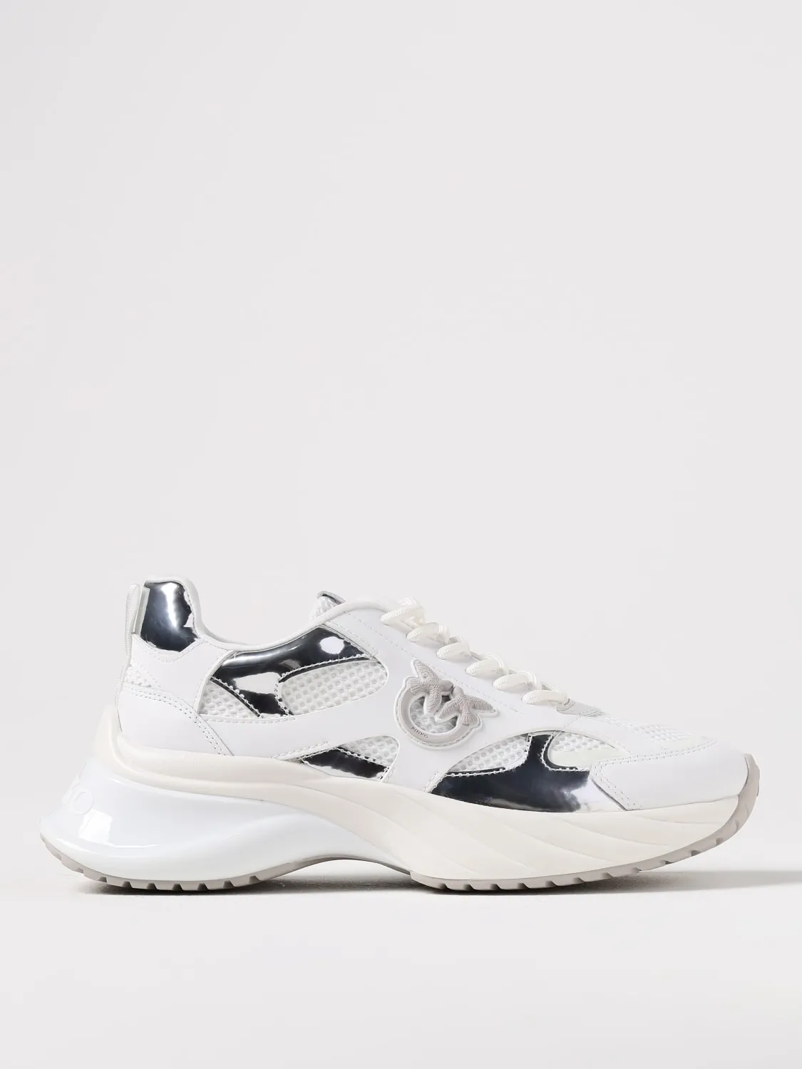 Sneakers Ariel Pinko in pelle e mesh