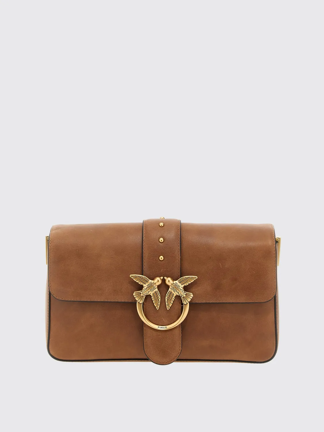 Borsa a spalla Love Bag Slouchy in pelle nuvolata Pinko