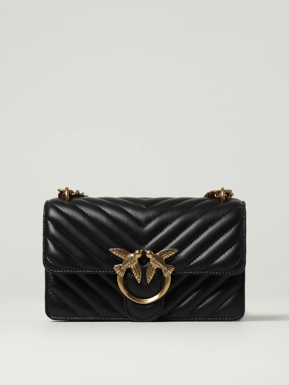 Borsa Love Bag Pinko in nappa matelassè chevron