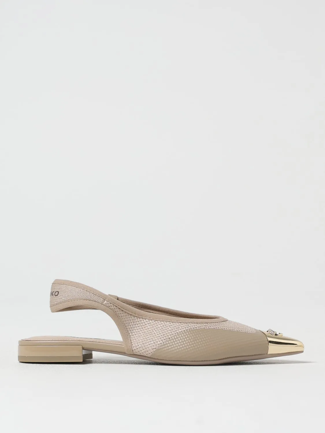 Ballerina Slingback Gianira 14 Pinko in tessuto lurex