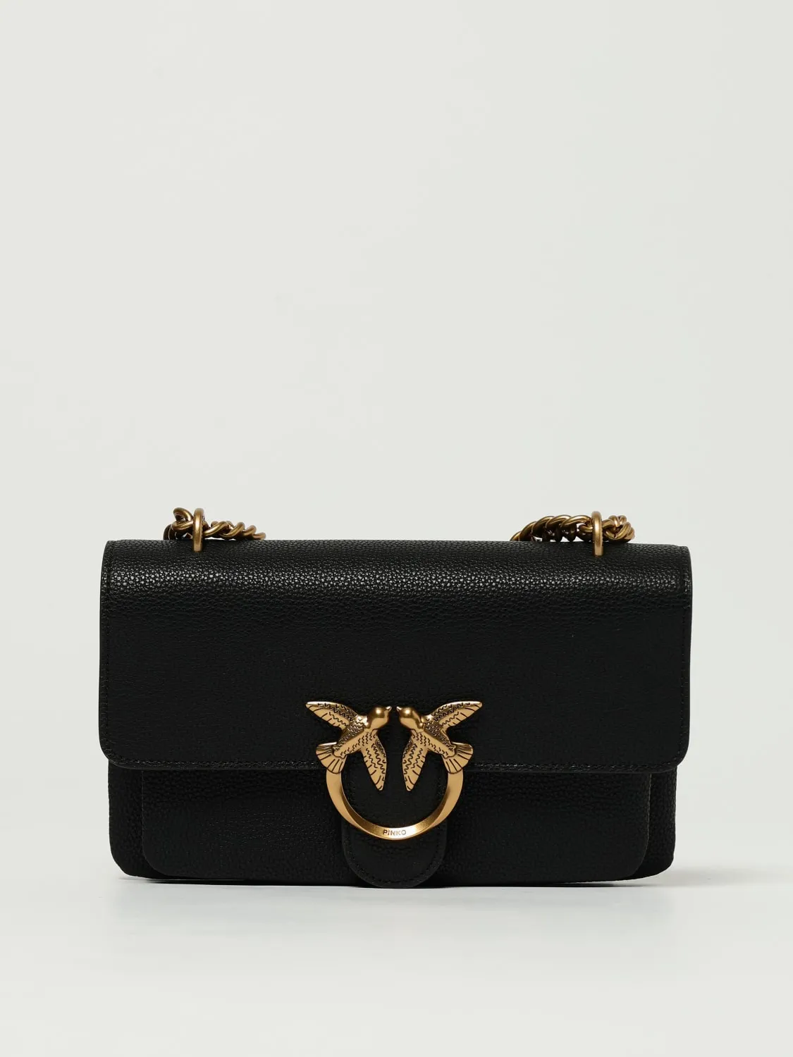 Borsa Love Bag Pinko in pelle a grana