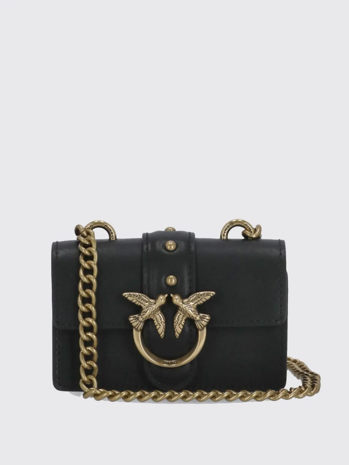 Borsa Micro Love Bag One Simply Pinko in pelle