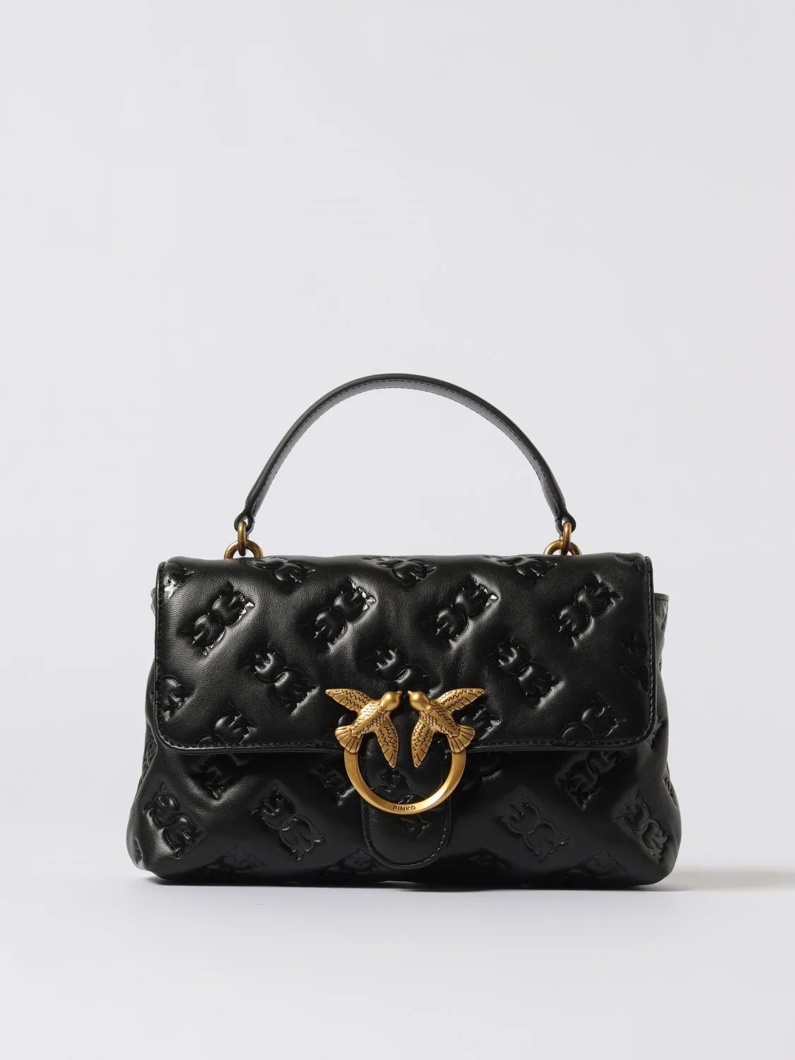 Borsa Love Bag Puff Medium Pinko in nappa logata