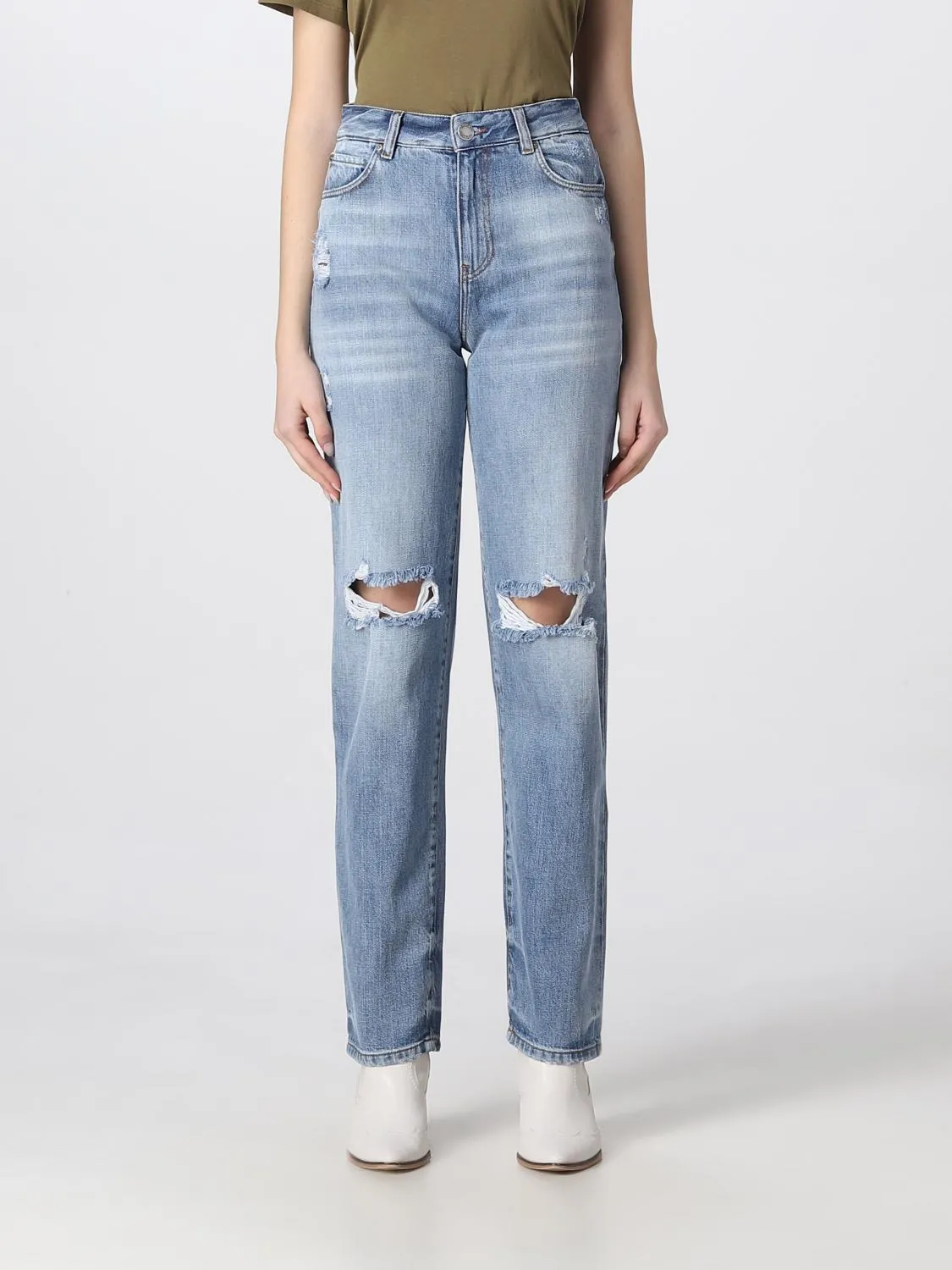 Jeans con rotture Pinko