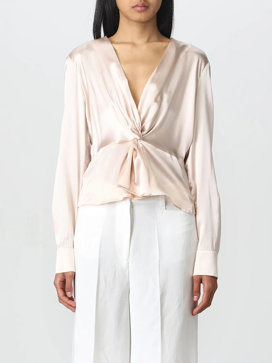 Blusa Baradero Pinko in seta satin