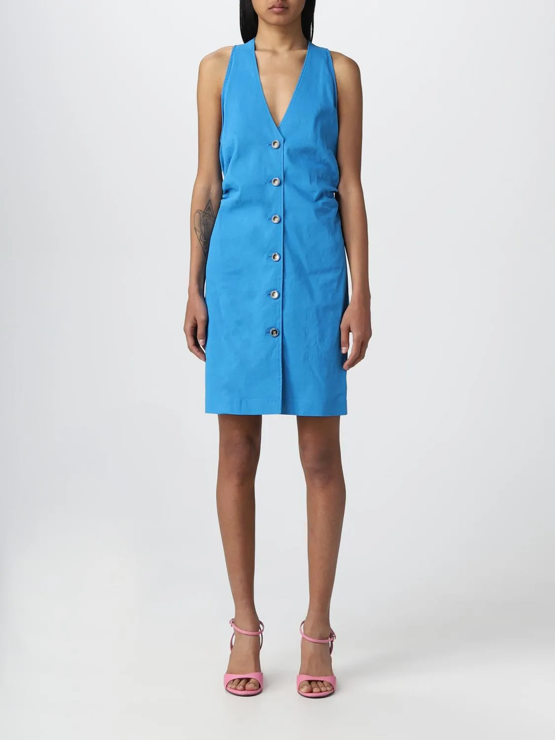 Abito Pinko in misto lino stretch