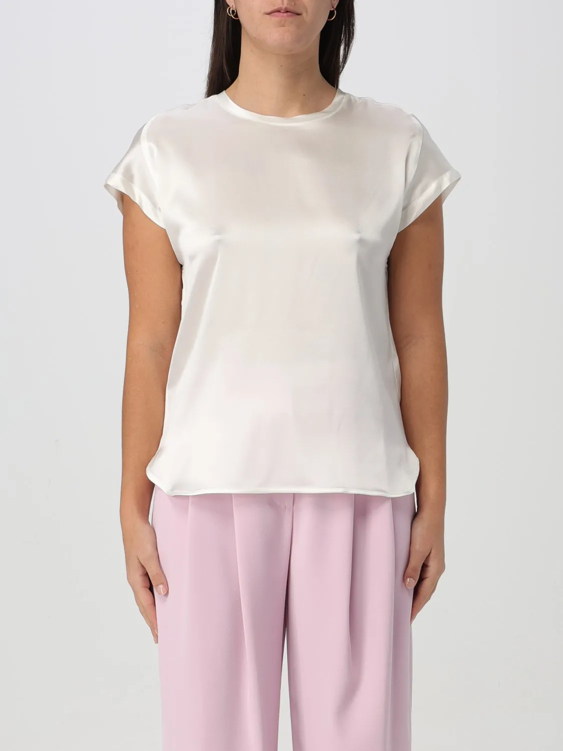 Blusa basic in seta Pinko