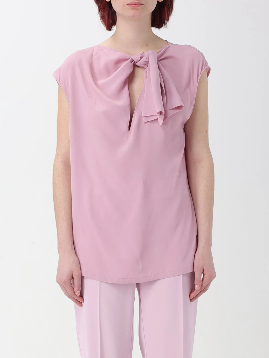 Top a fusciacca Pinko in misto seta