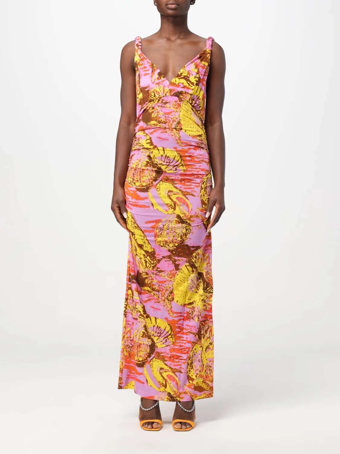 Abito lungo Pinko stampato