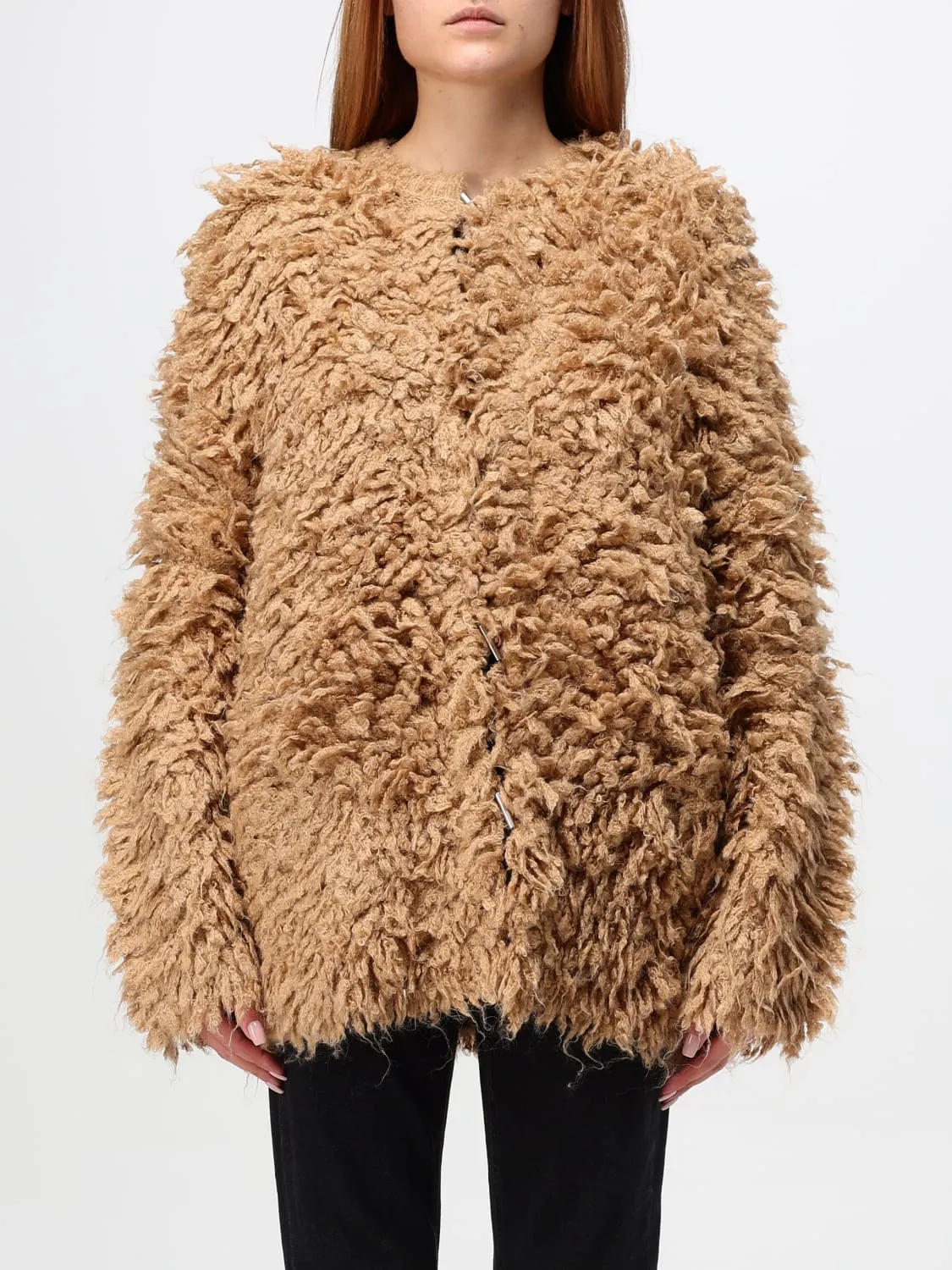 Cappotto Pinko in shearling di misto lana