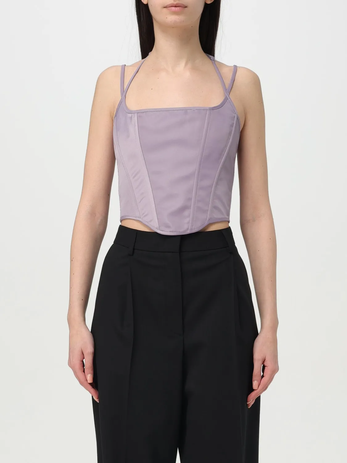 Top bustier Pinko in crêpe