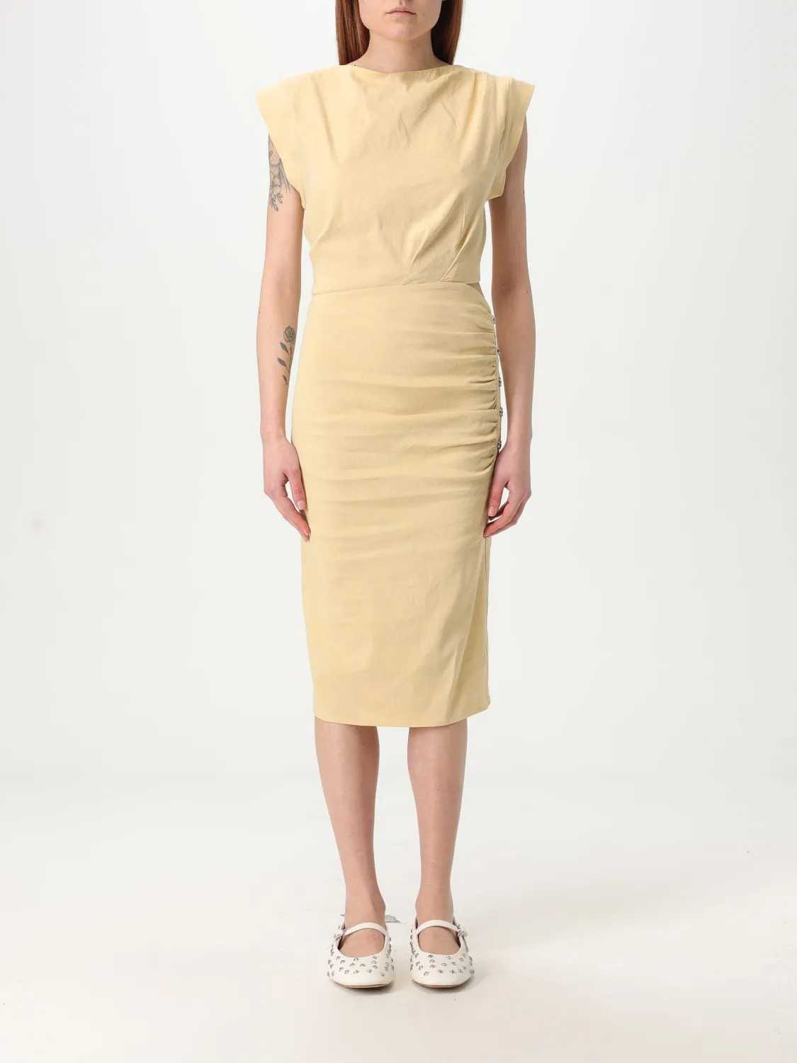 Abito Pinko in misto lino