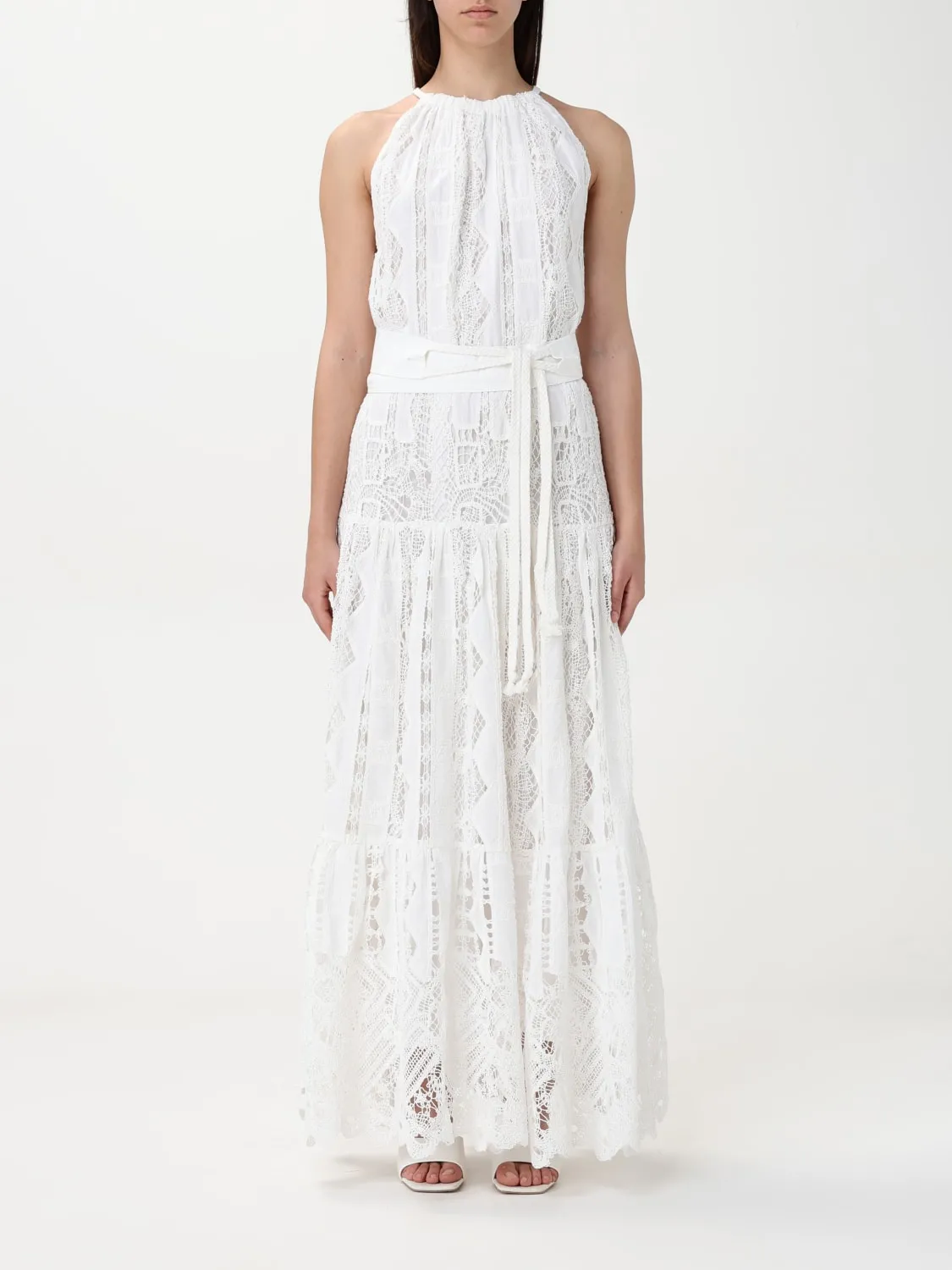 Abito Pinko in Sangallo e macramè