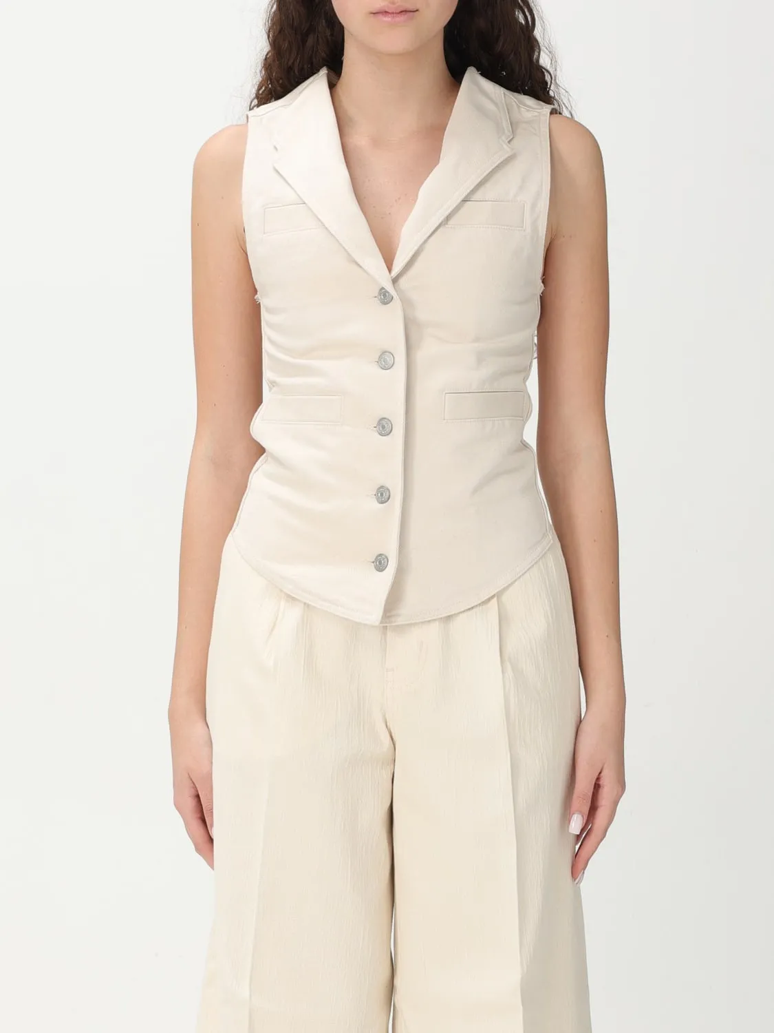 Gilet a monopetto Pinko in cotone