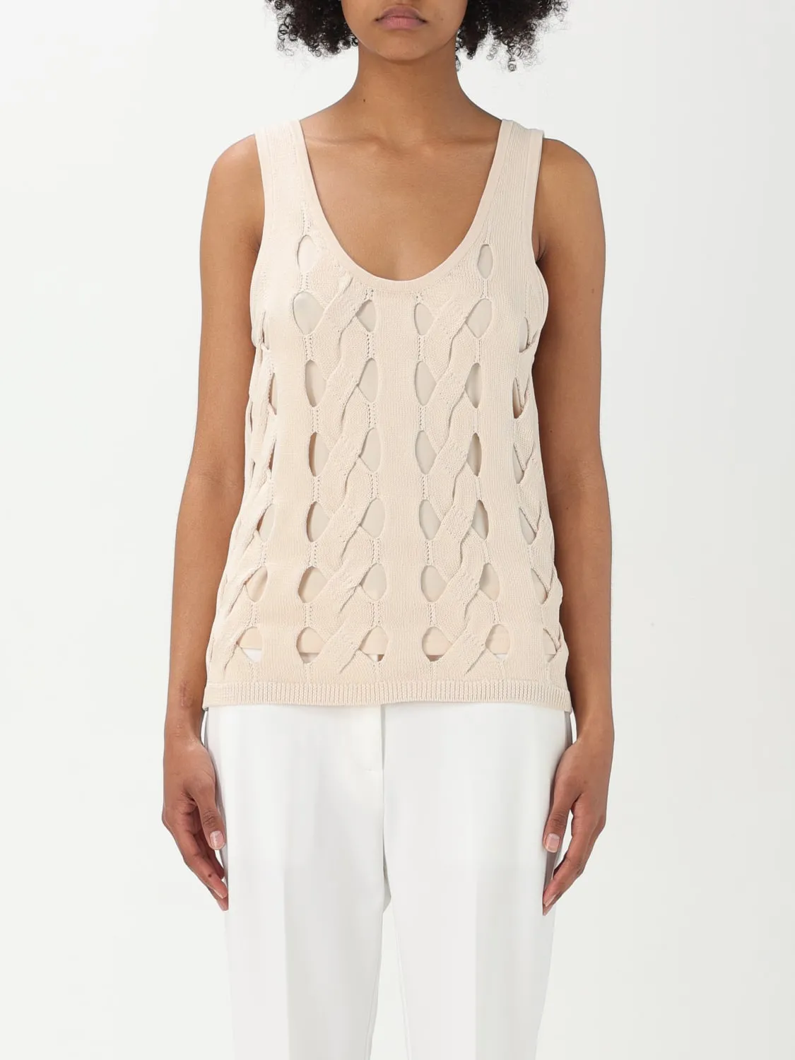 Top Pinko in maglia di misto viscosa