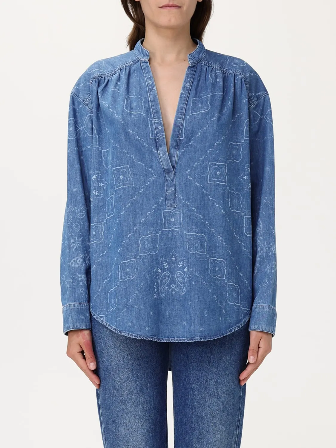 Blusa Pinko in cotone stampato