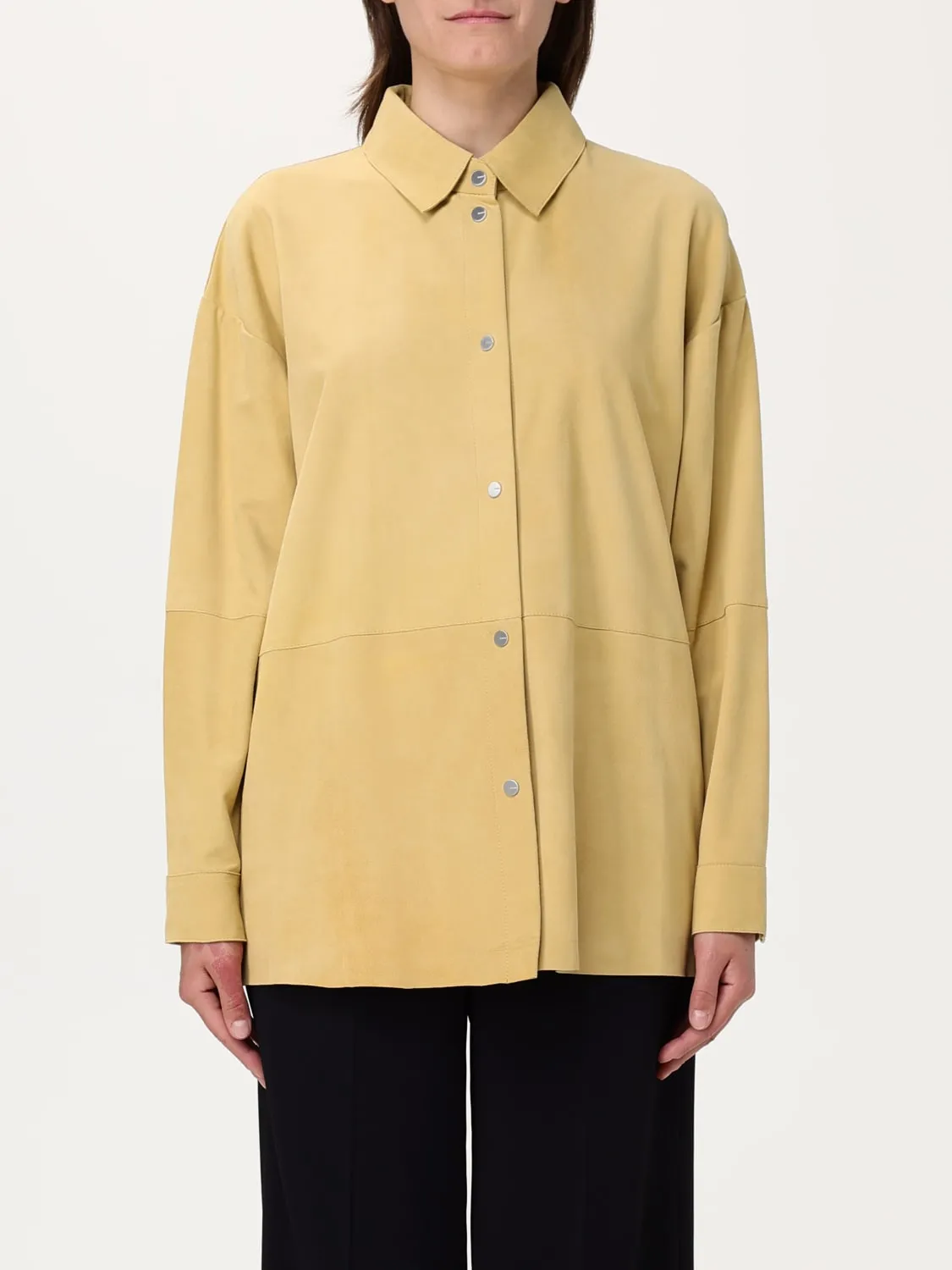 Camicia Pinko in pelle scamosciata