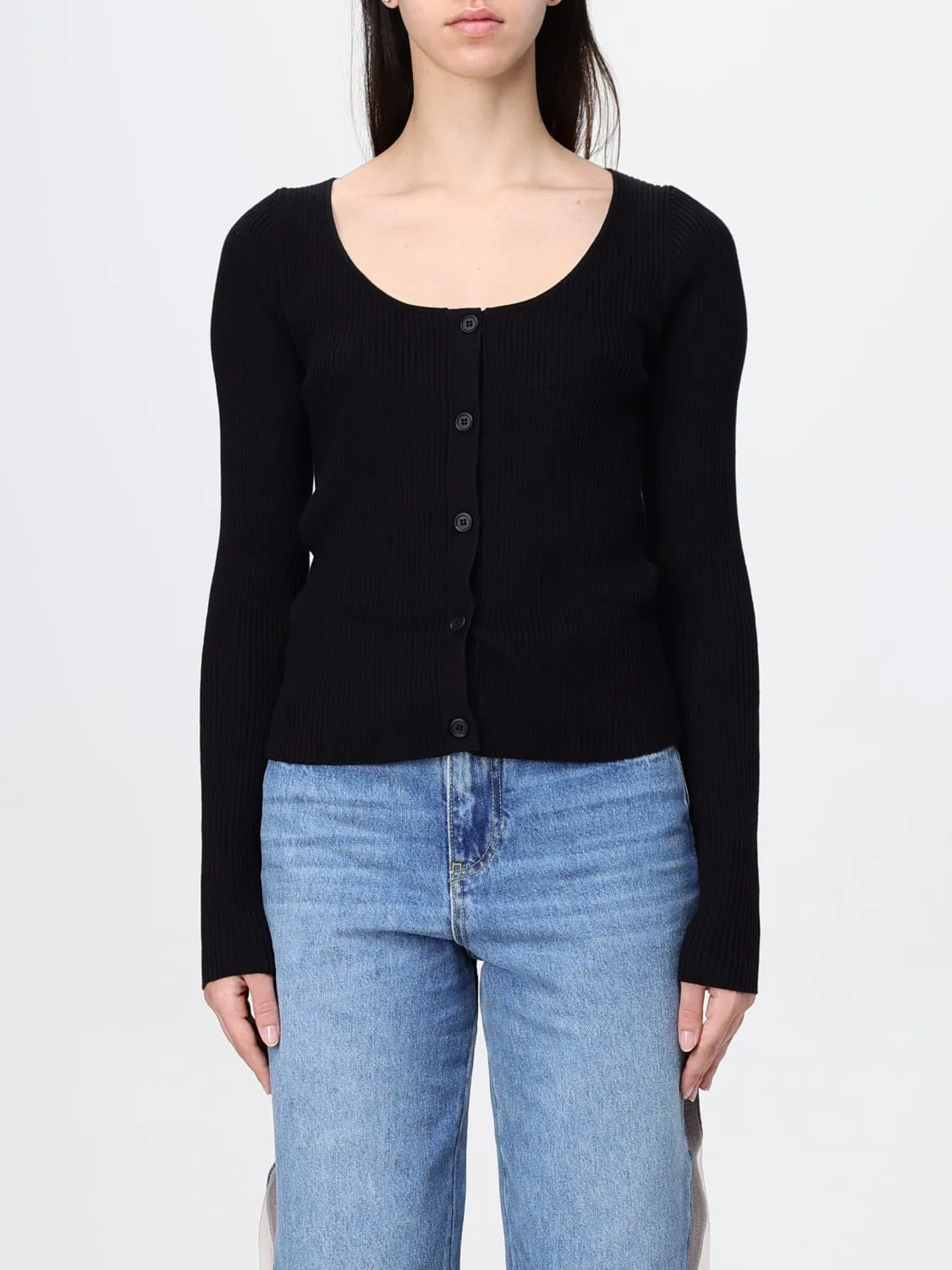 Cardigan in misto cotone e seta Pinko