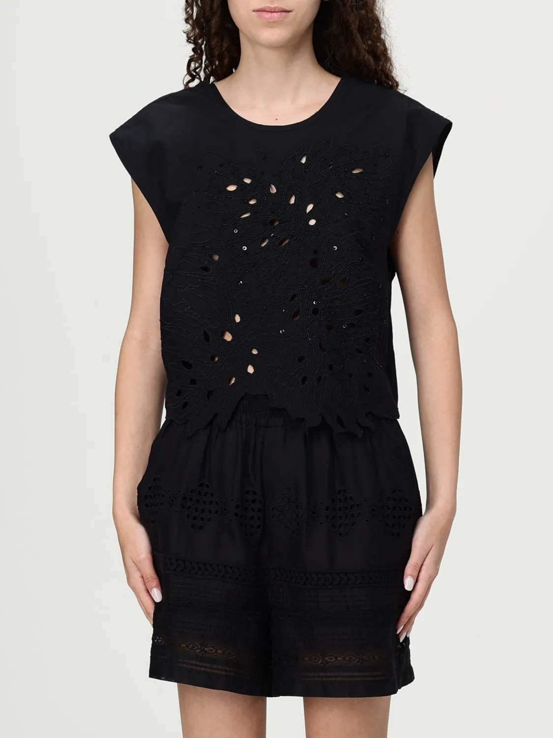 Blusa smanicata Pinko in Sangallo