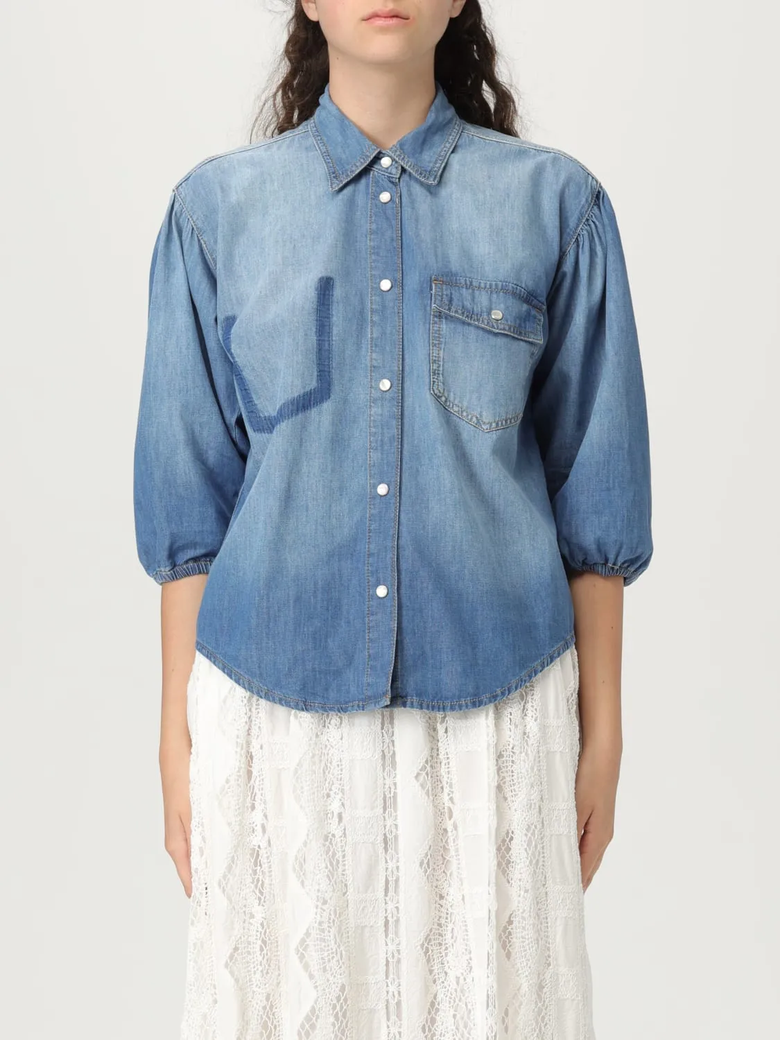 Camicia Pinko in denim di cotone