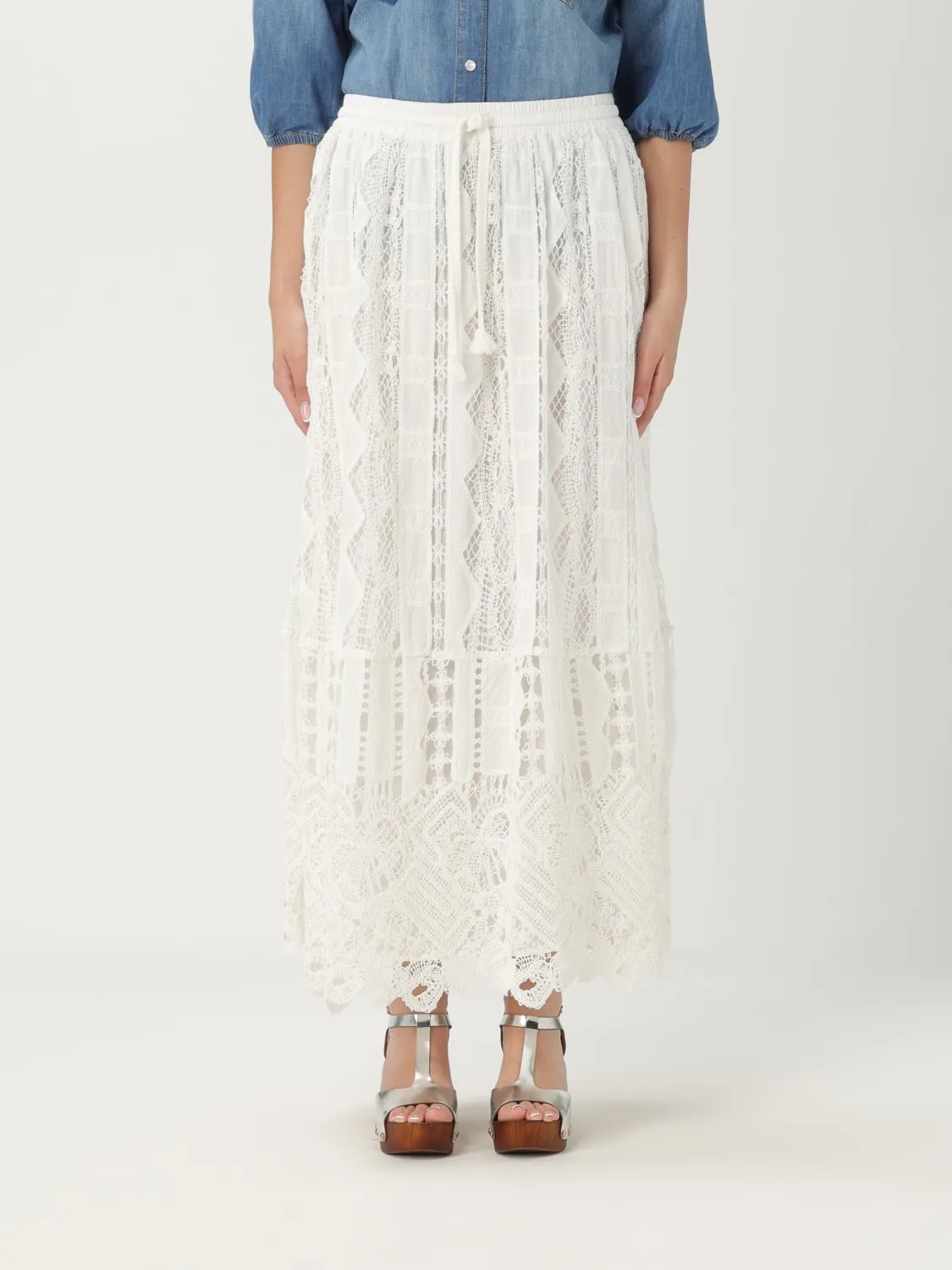 Gonna in misto cotone Pinko