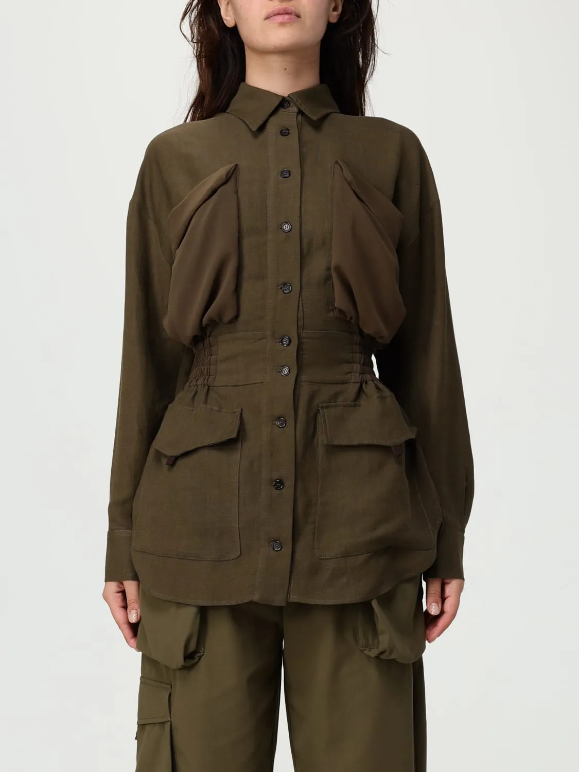 Camicia in misto lino Pinko