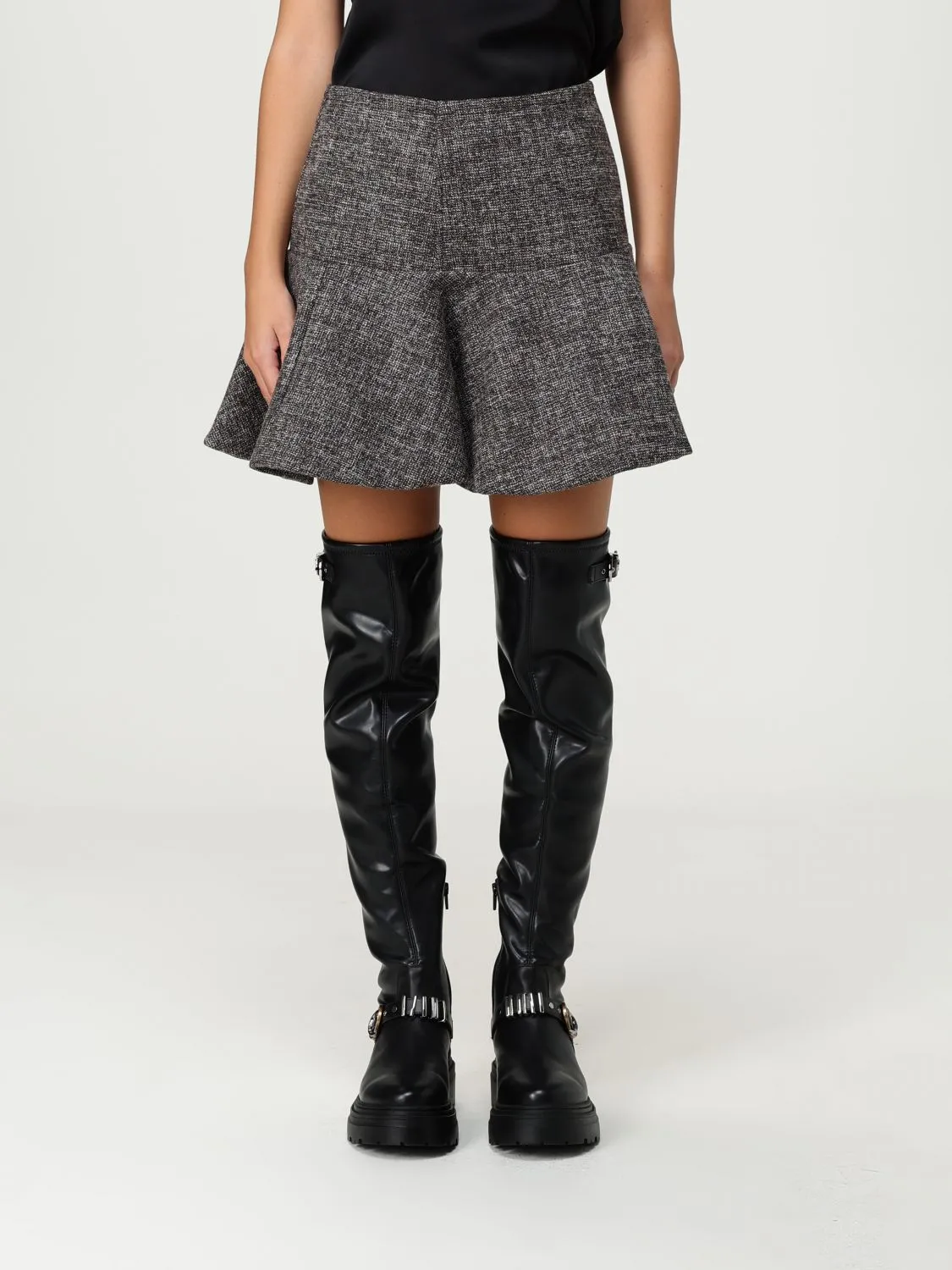 Gonna a campana Pinko in tweed