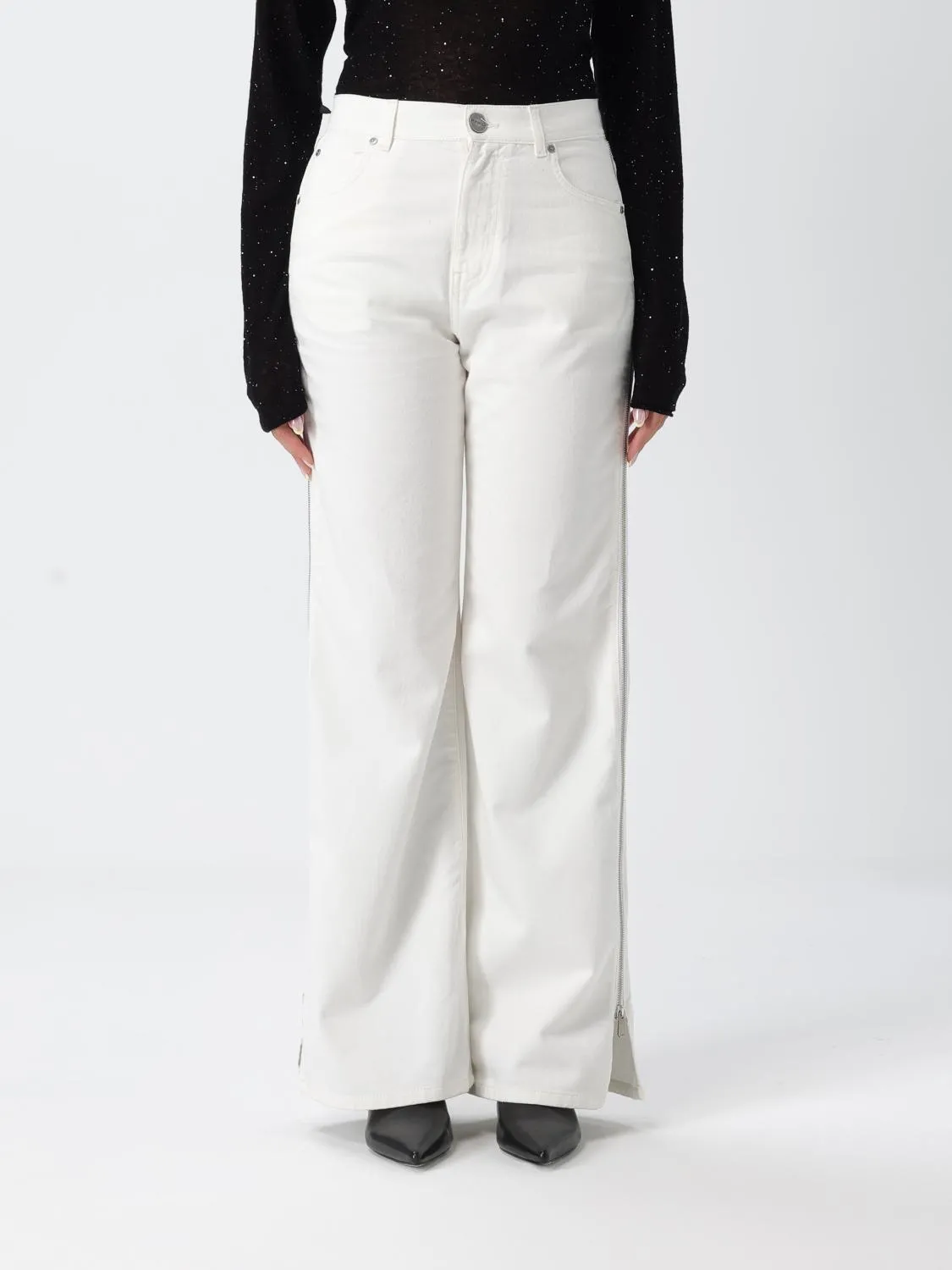 Jeans Pinko in denim con zip