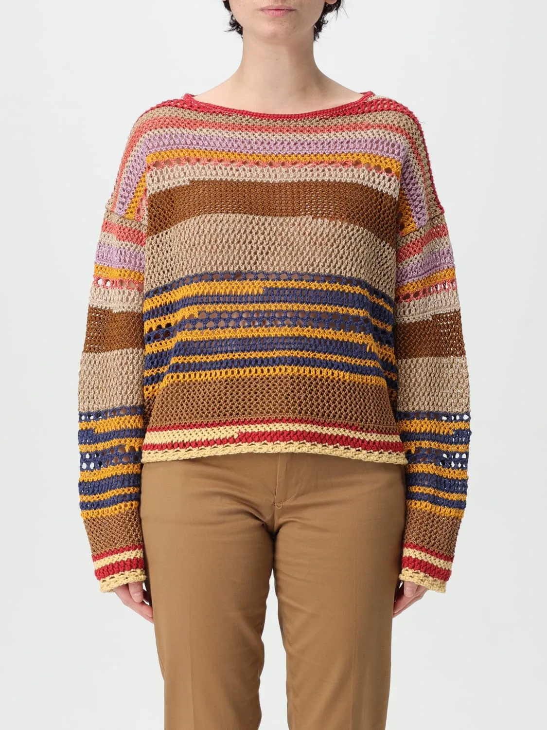 Pullover Polo Ralph Lauren in misto lino a righe