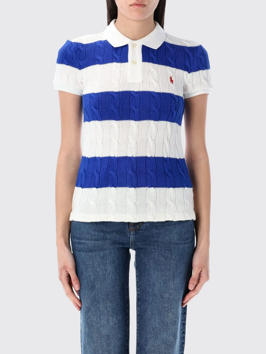 Polo in maglia Polo Ralph Lauren a righe