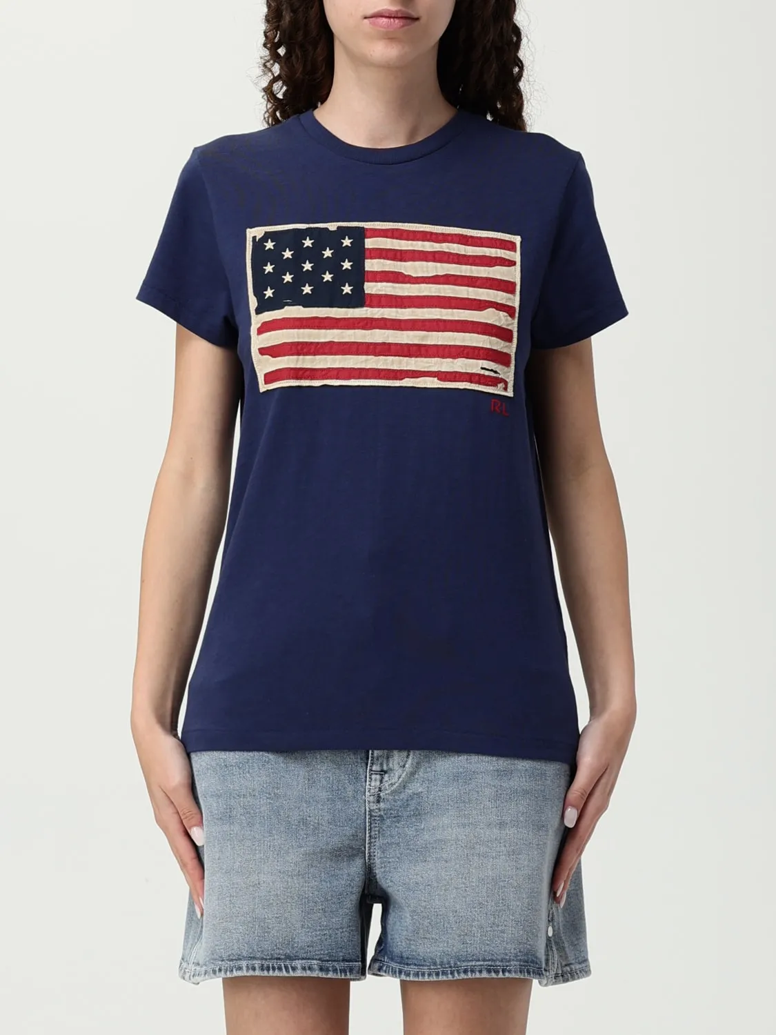 T-shirt Polo Ralph Lauren in cotone con stampa logo