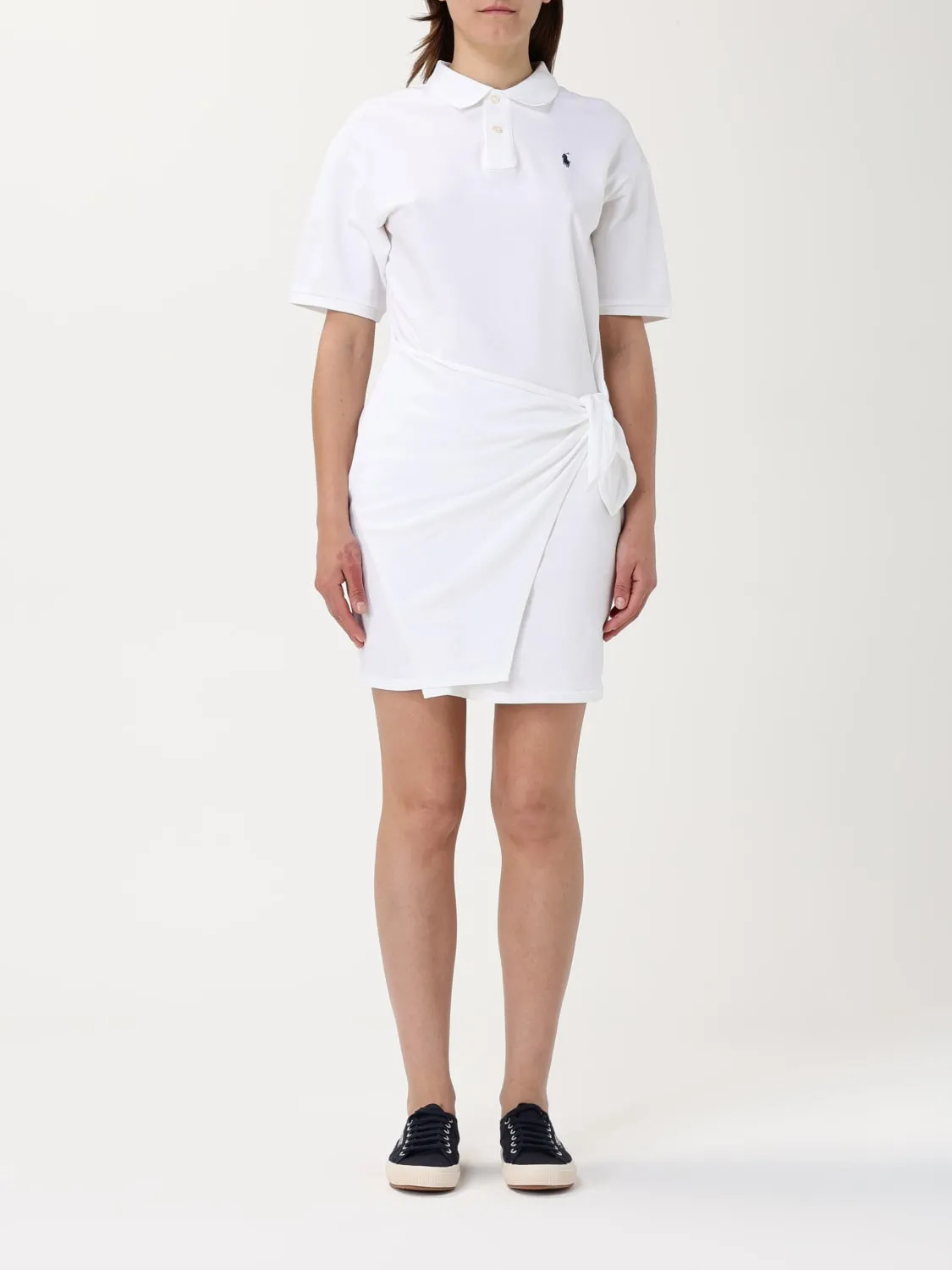 Abito a polo in cotone con logo Polo Ralph Lauren