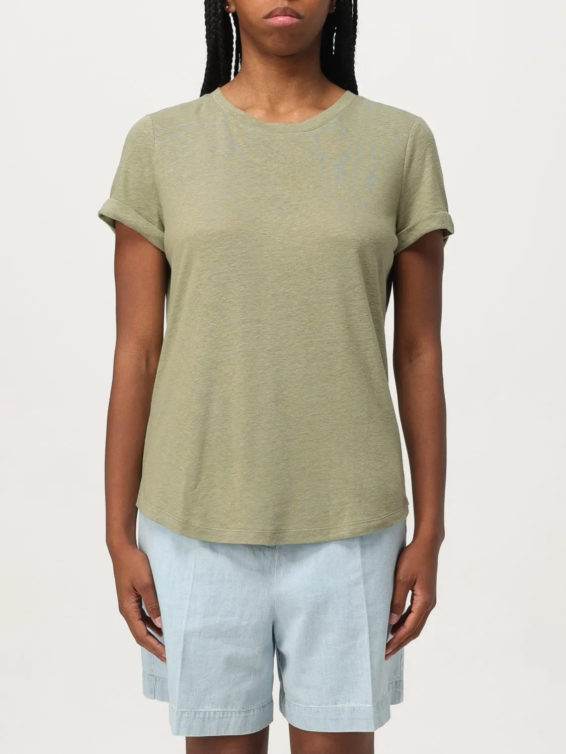 T-shirt basic Polo Ralph Lauren in misto lino