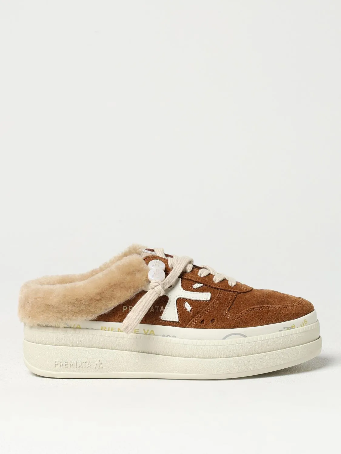 Sneakers Sabot Micol Premiata in canoscio e shearling