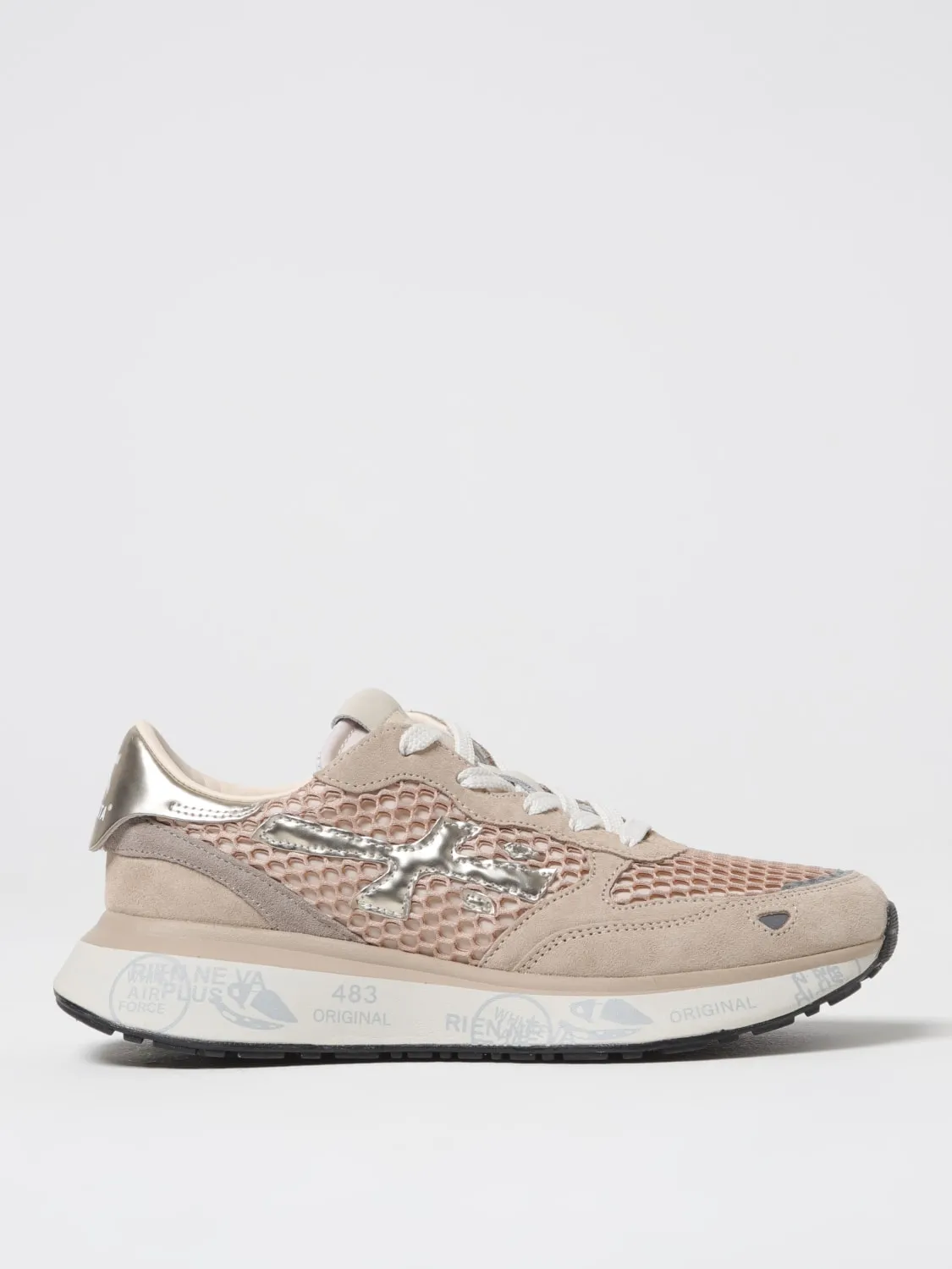 Sneakers Lauryn Premiata in camoscio e mesh