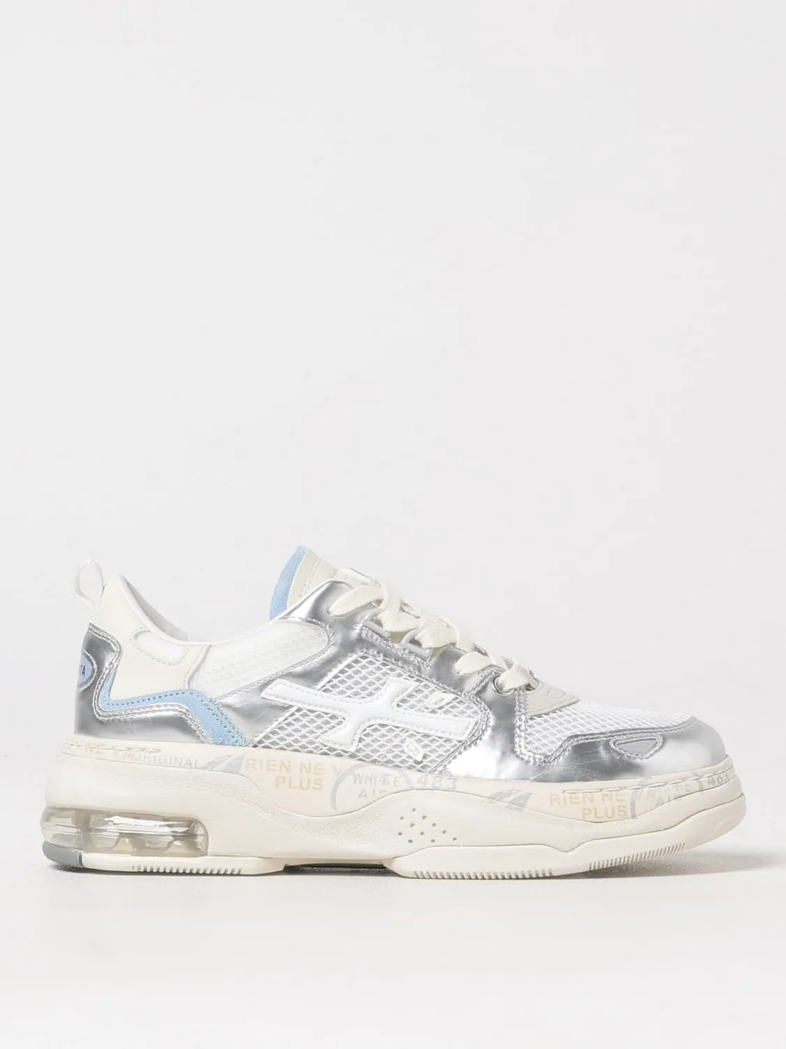 Sneakers Draked Premiata in pelle laminata e mesh