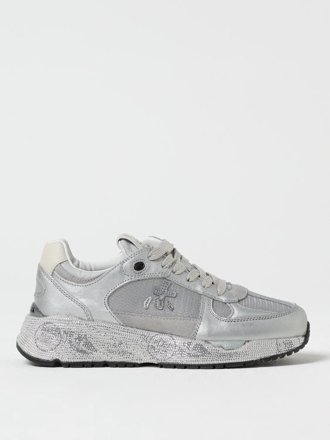 Sneakers Mased Premiata in camoscio e mesh