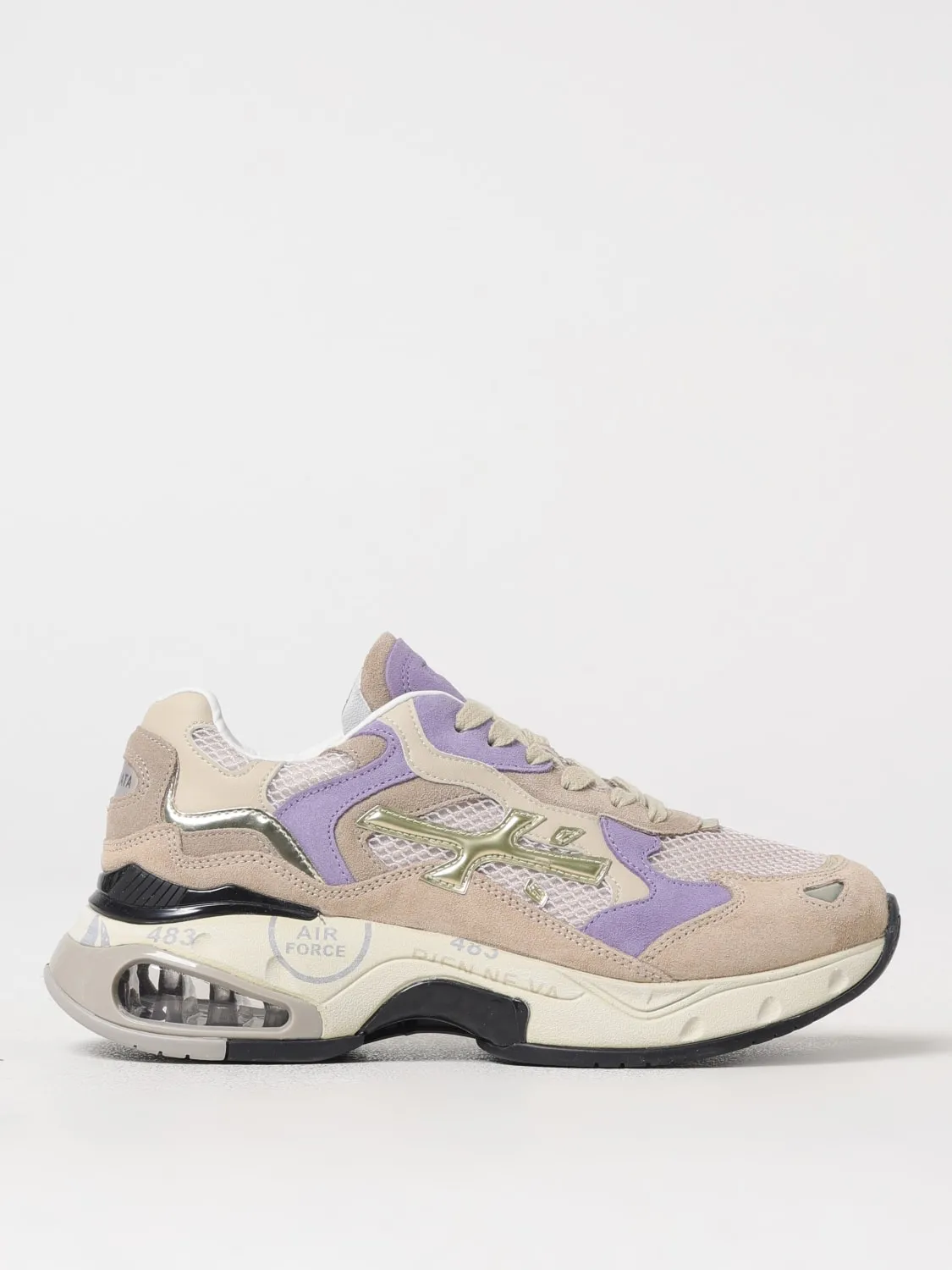 Sneakers Sharkyd Premiata in camoscio e mesh