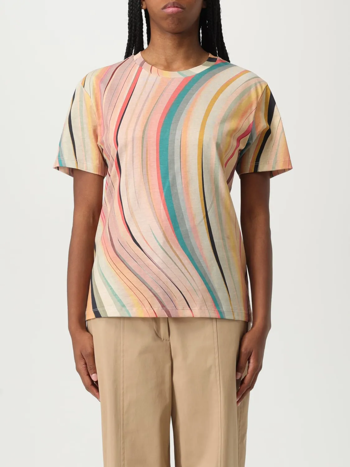 T-shirt in cotone a fantasia Ps Paul Smith