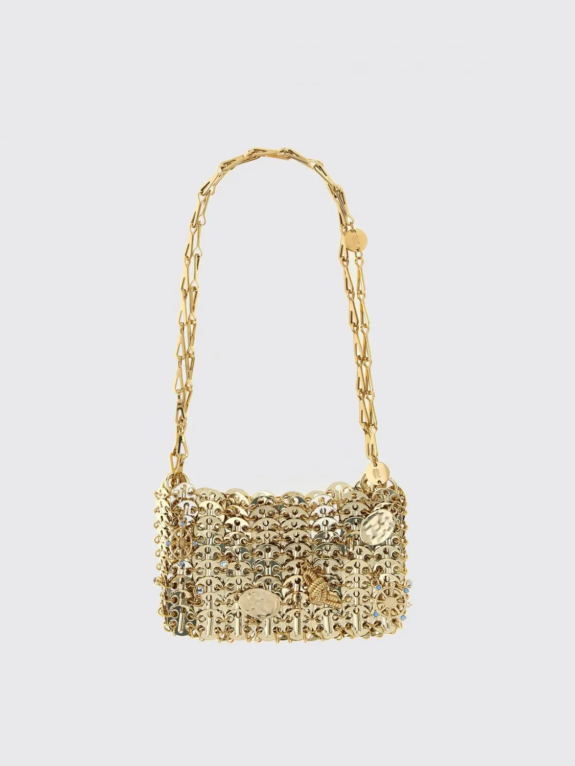Borsa Iconic 1969 Rabanne in maglia d'alluminio
