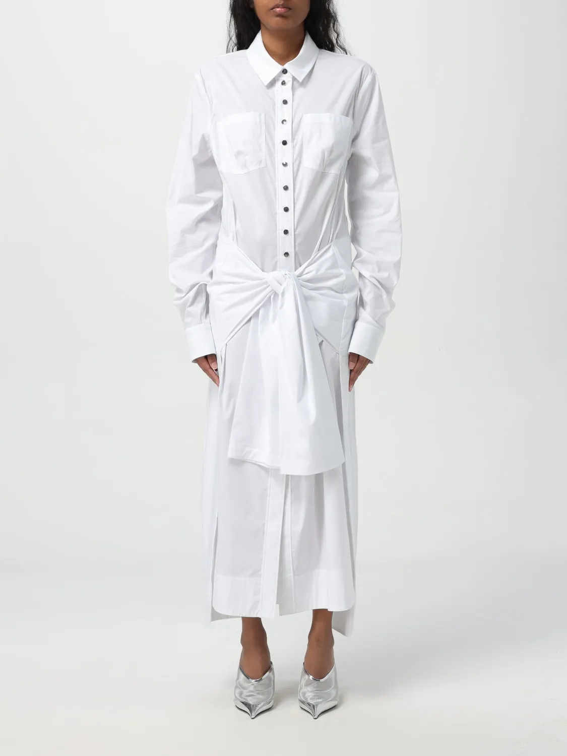 Abito chemisier Rabanne in cotone