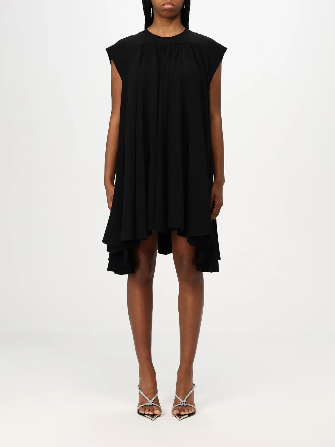 Abito asimmetrico Rabanne in misto viscosa