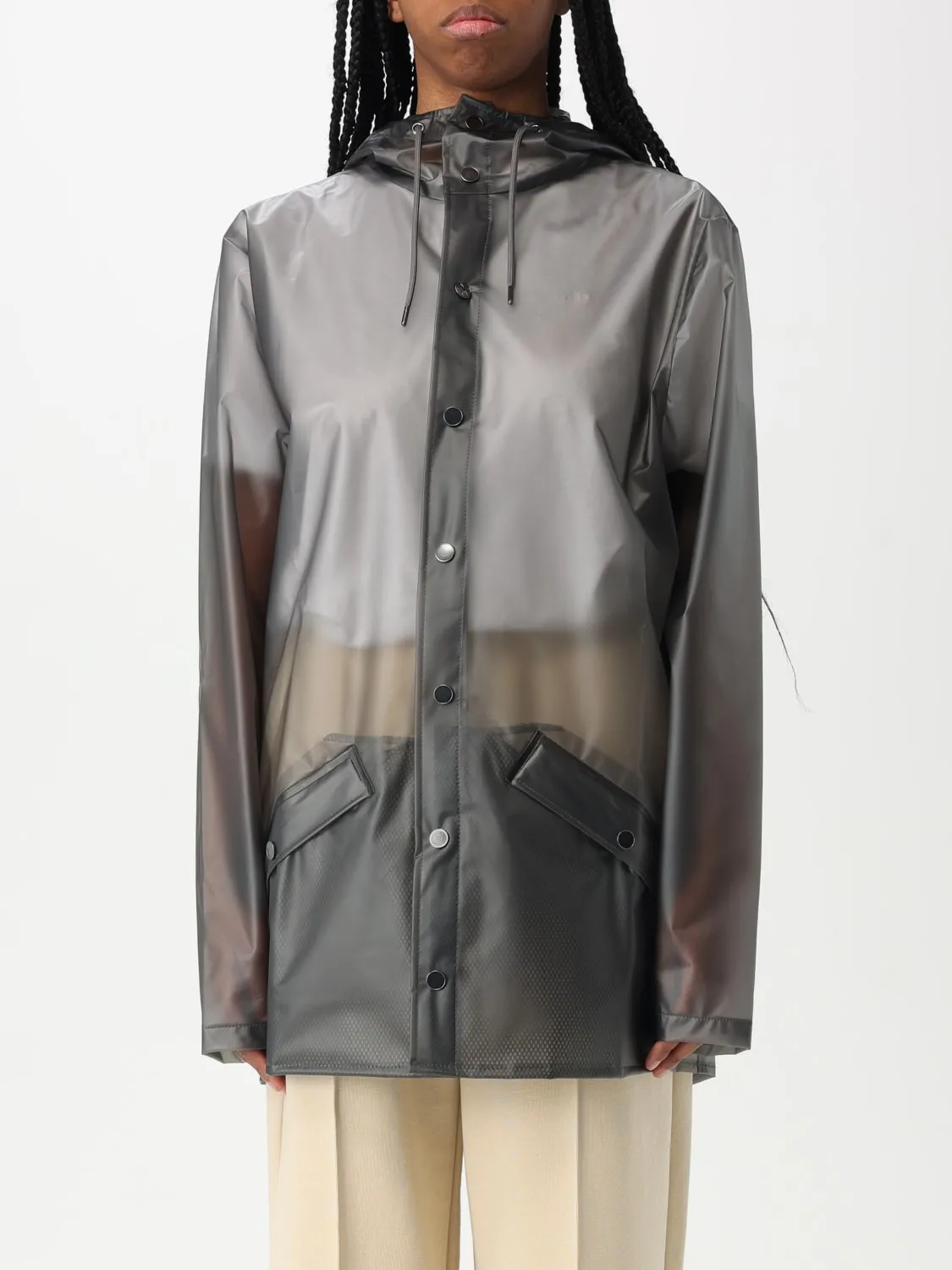 Impermeabile Rains in nylon con cappuccio