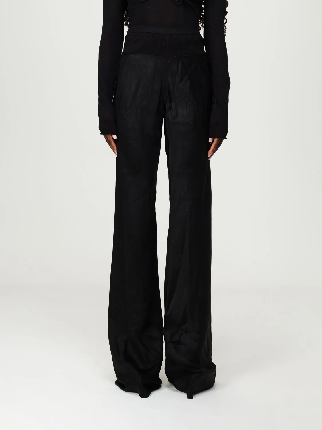 Pantalone Rick Owensin cupro