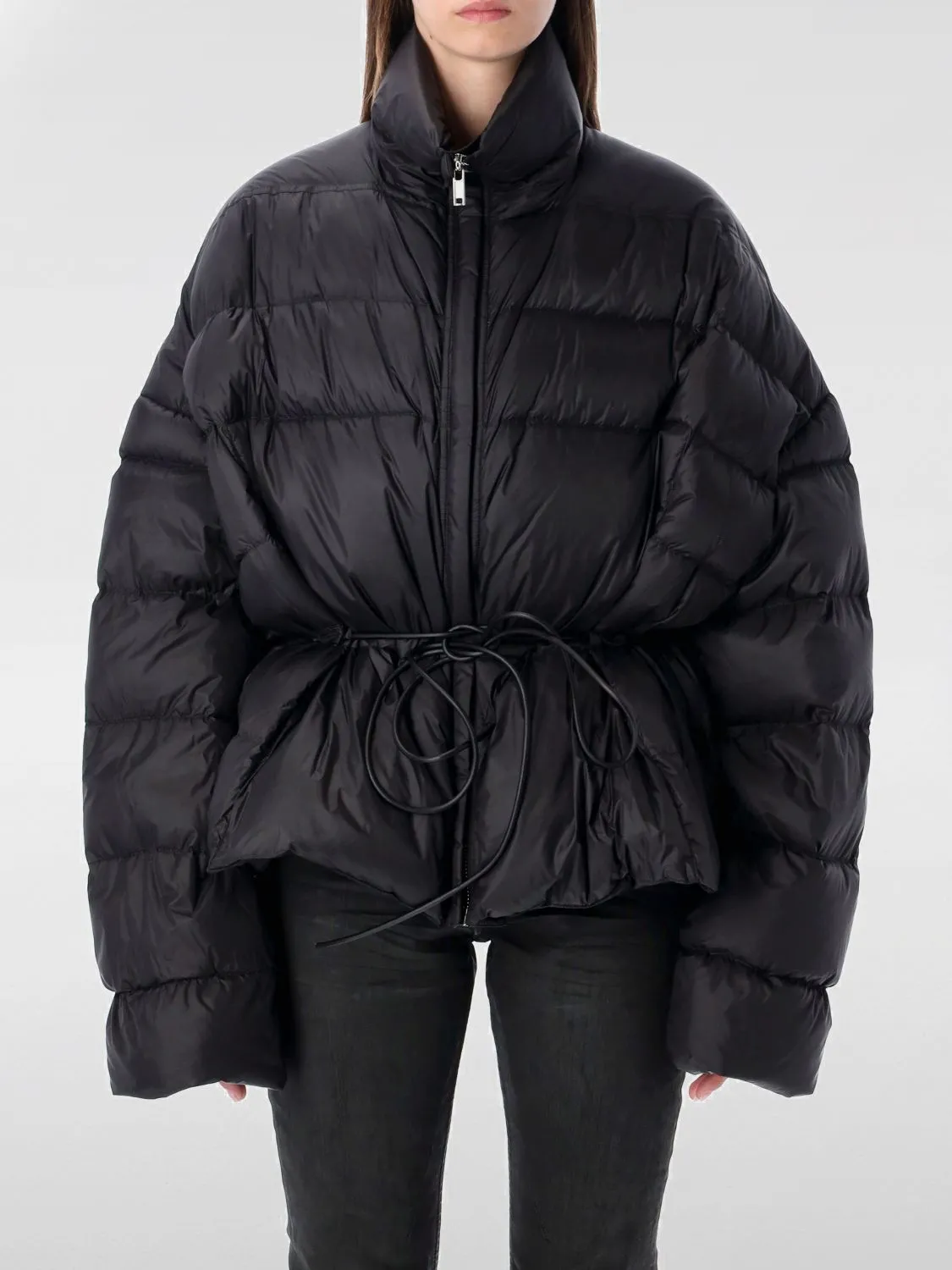 Piumino Rick Owens in nylon trapuntato