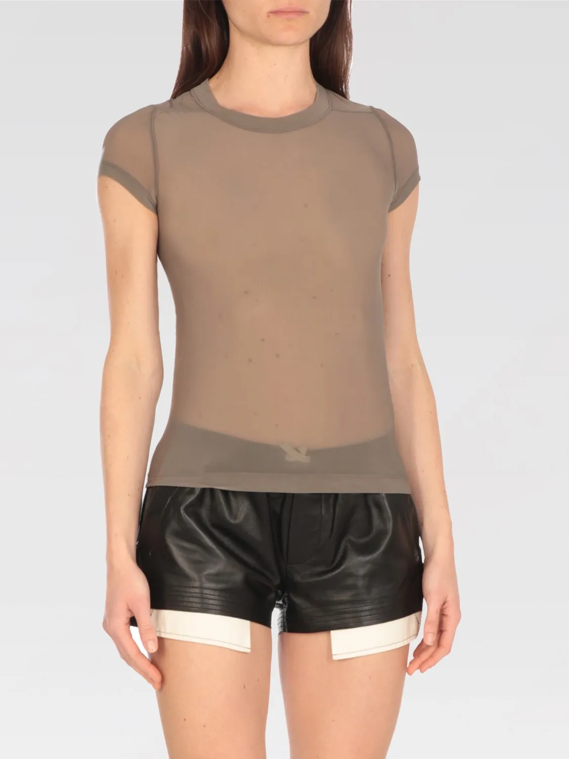 T-shirt Rick Owens in tessuto tecnico stretch