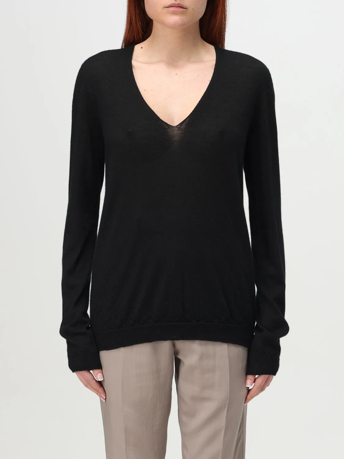 Maglia a v Rick Owens in cashmere